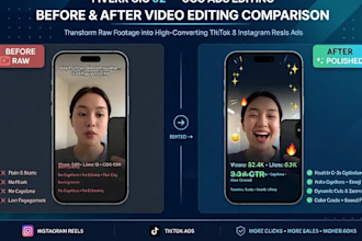 do video editing for ugc ads instagram