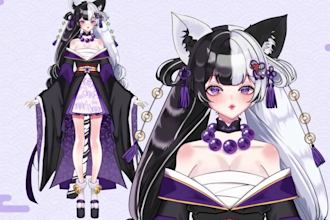 draw, rig and animate your custom live2d vtuber model