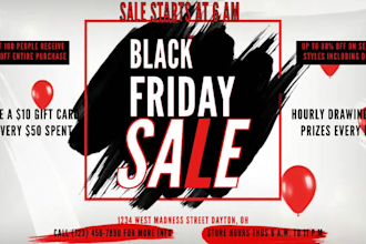 design black friday flyer, winter sale, christmas flyer