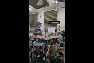 record polished country drums