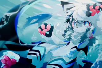 draw furry art, fursona, furry character nsfw or sfw