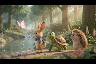 create ai kids animation , cartoon stories and nursery rhyme videos