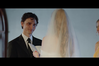 do professional wedding video editing with cinematic touch up