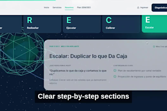 design a dark mode landing page for your agency or service business