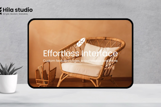 create a modern and aesthetic website for your busines