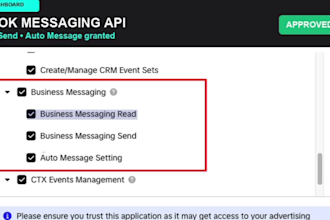 get tiktok API app approval for posting, ads and messaging