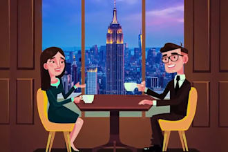 create 2d explainer video or 2d animated explainer video