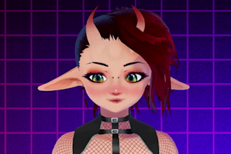 create, edit, rig or fix 3d avatar for vrchat, warudo, gmod, koikatsu, mmd, vrm