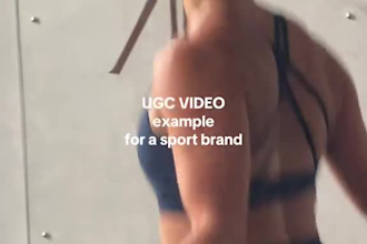 create ugc sport video ads, fitness video exercise for your product and brands