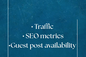 provide high quality guest post websites for your SEO campaign