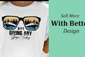 help you with t shirt designs for etsy printify or print on demand