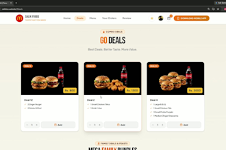 build a food delivery website and restaurant app