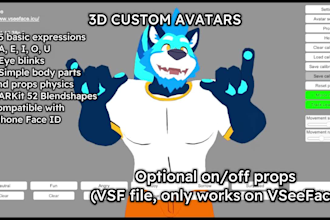 make a 3d custom vrm avatar