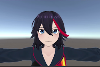 do vrchat avatar, vrc avatar, vr character, 3d model, anime, nsfw, furry avi