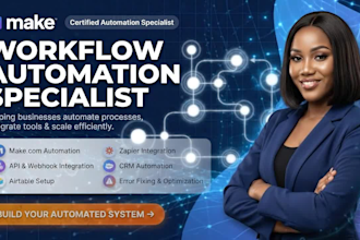 fix make automation made com setup make com scenerio and zapier expert