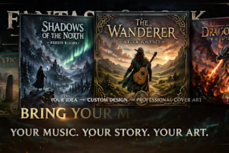 design epic fantasy music and folk album artwork
