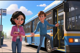 create 3d pixar style ai animation, 3d disney animation, 3d cartoon video