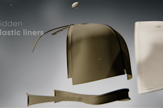 create 3d cap exploded view animation 3d hat design and textile mockup animation