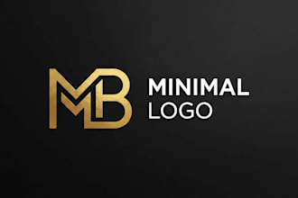 do modern minimalist business logo design with branding kit and brand identity