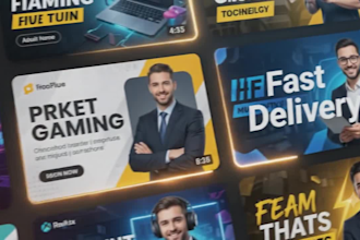 design facebook, youtube and instagram covers