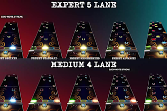convert your clone hero and yarg charts into arcade gameplay
