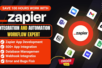 be zapier and n8n workflow automation speciaist, zapier, n8n integration expert
