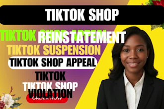 write a tiktok shop reinstatement, ebay appeal letter for suspension violation