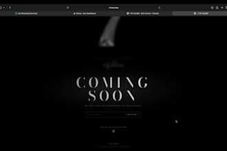 make premium coming soon waitlist shopify wordpress wix html react landing page