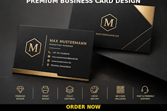 design modern professional business cards