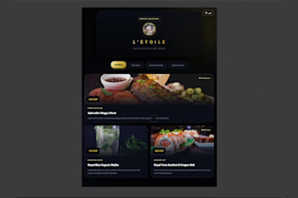 build a luxury restaurant, caffe, or boutique ordering web app