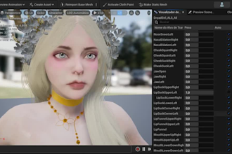 live streaming ready avatar,ue5 skeletal,control rig,rig3d for vrc,webar,glb,vrm