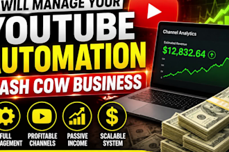 manage your youtube automation cash cow business