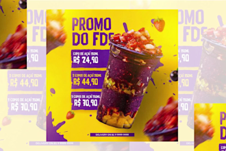 design product ads and drink posters
