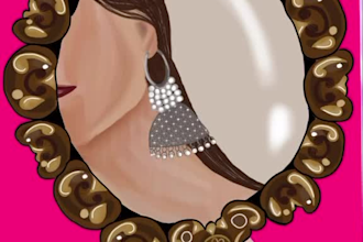 draw a custom illustration in semirealistic pop art style