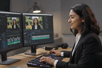 create professional online course videos with ai voice and visuals