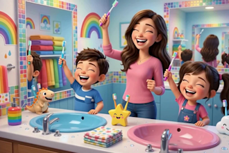 make stunning 3d ai kids animation video, 2d 3d ai cartoon animation for youtube