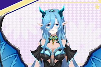 design and rig live2d vtuber model 3d vtuber model vtuber commission 2d anime