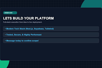 build custom business websites or web applications