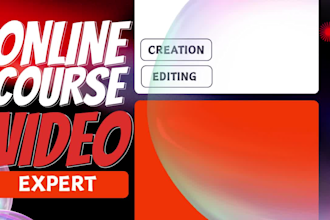 online course video creation, elearning video production, editing for udemy