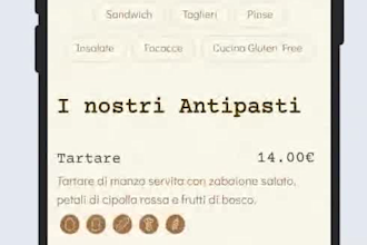 design a modern print and digital menu