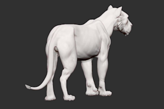 create realistic 3d animal models in blender for animation