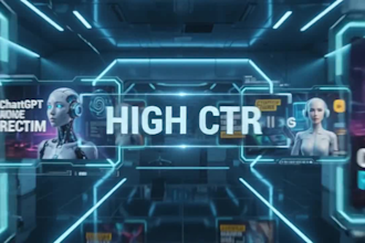 design high CTR ai and tech youtube thumbnails