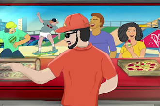 2d music video, 2d animation video, character animation, cartoon music vid