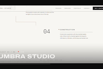 design a 3d animated landing page