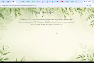 design an elegant wedding website on canva