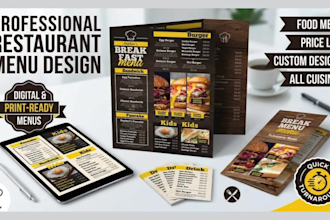 design restaurant menu, menu, food menu, price list, food menu design, food