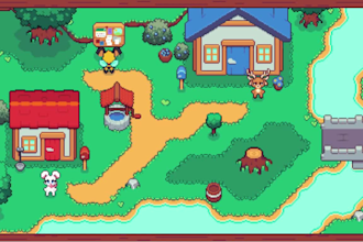 do custom pokemon pixel art tile map tileset rpg maker mv overworld game assets