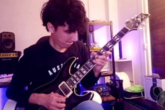 record professional electric guitar for your song