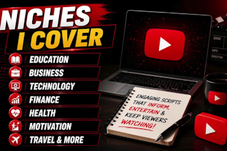 write engaging and professional youtube scripts