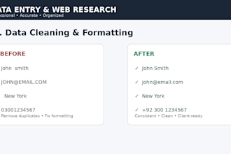 provide expert data entry assistance